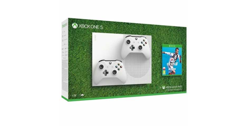 Microsoft Xbox One S 1TB + Fifa 19 + Второй геймпад