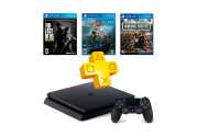 Sony PlayStation 4 Slim 1TB + Жизнь после + God of War + Одни из нас + PS Plus