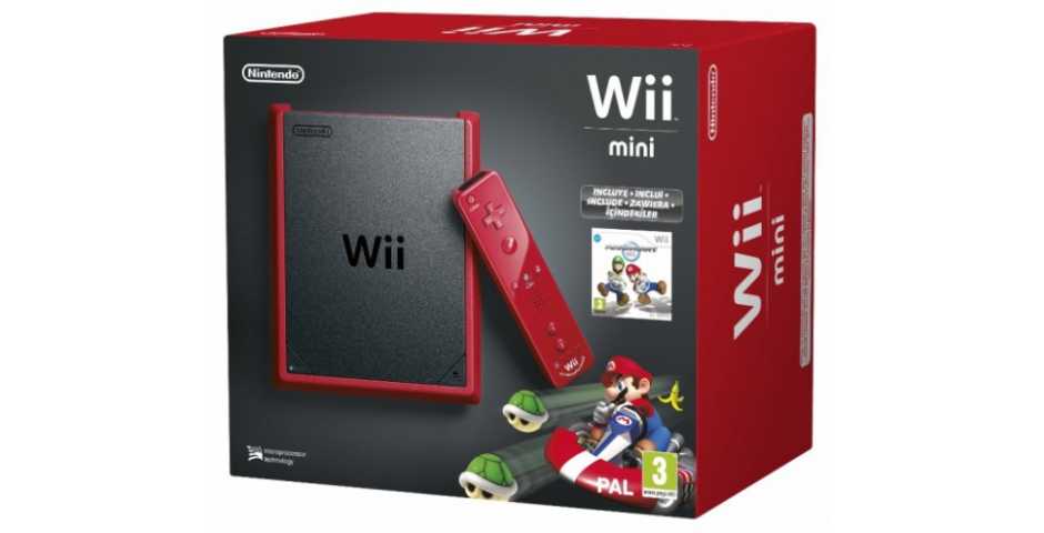 Nintendo Wii Mini Rus Red + Wii Remote Plus + Wii Nunchuk + Mario Kart (Красного цвета)
