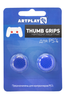 Накладки Artplays Thumb Grips на стики геймпада (Синие) [PS4]