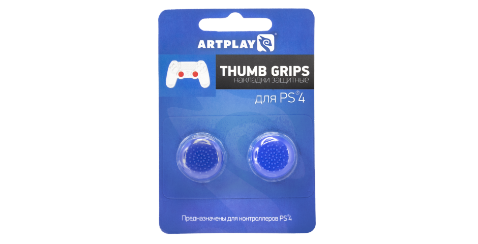 Накладки Artplays Thumb Grips на стики геймпада (Синие) [PS4]
