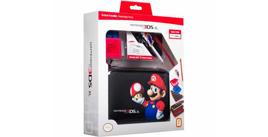Набор для Nintendo 3DS Марио Гриб (черный)
