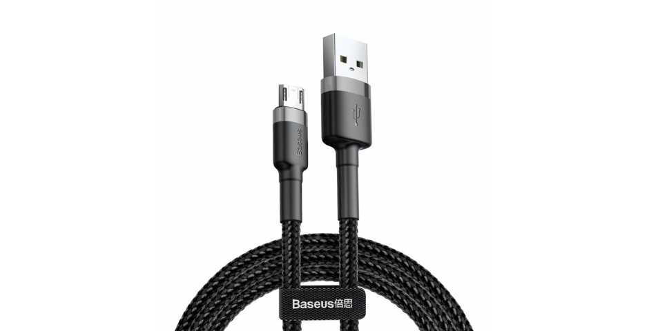 Кабель Baseus Cafule Cable USB для MicroUSB (1,5A, 2m, grey-black)