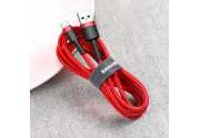 Кабель Baseus Cafule Cable USB для USB Type-C (2A, 3m, red-red)