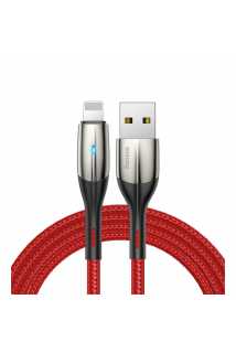 Кабель Baseus Horizontal Data Cable USB для iP (1m, красный)