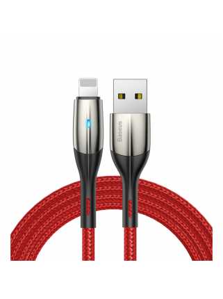 Кабель Baseus Horizontal Data Cable USB для iP (1m, красный)