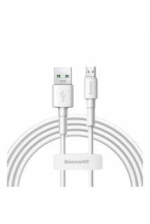 Кабель Baseus Mini White Quick Charge Data Cable USB для MicroUSB