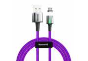 Кабель Baseus Zinc Magnetic Cable USB для MicroUSB (фиолетовый)