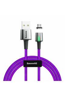 Кабель Baseus Zinc Magnetic Cable USB для MicroUSB (фиолетовый)