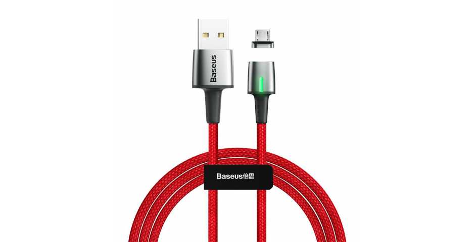 Кабель Baseus Zinc Magnetic Cable USB для MicroUSB (красный)