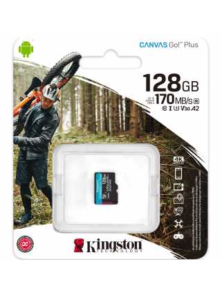 Карта памяти Kingston Canvas Go! Plus microSDXC [128GB] (без адаптера)