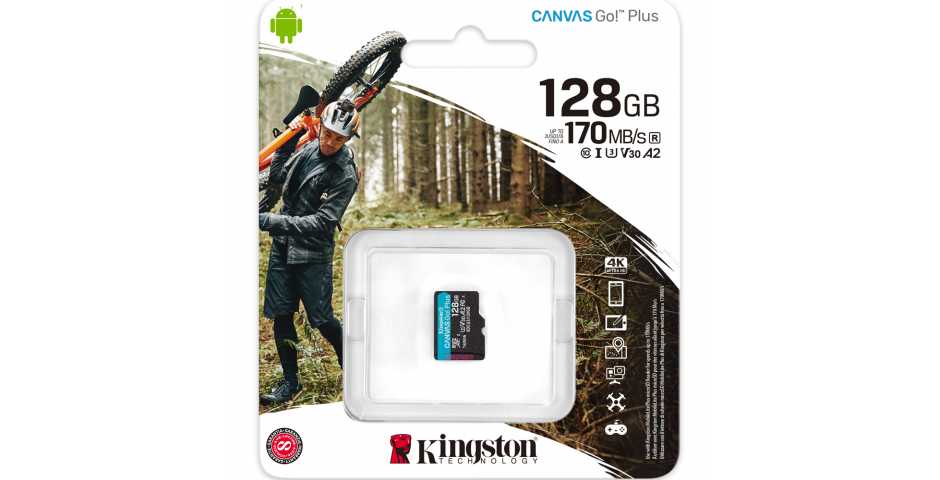 Карта памяти Kingston Canvas Go! Plus microSDXC [128GB] (без адаптера)