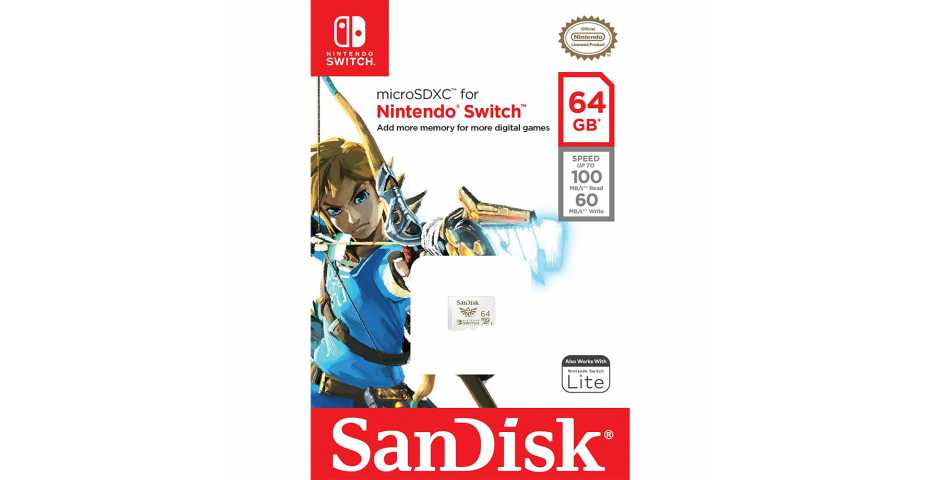 Карта памяти SanDisk microSDXC for Nintendo Switch [64GB]