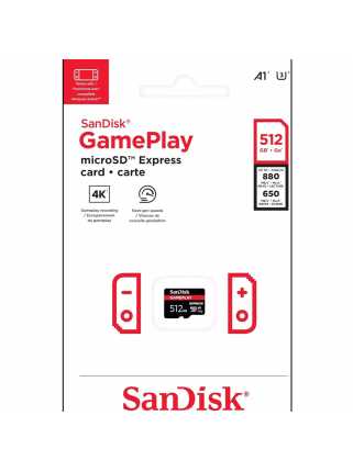 Карта памяти SanDisk GamePlay microSD Express для Nintendo Switch 2 [512GB]