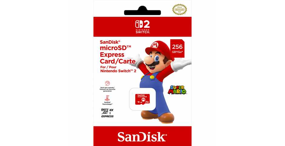 Карта памяти SanDisk microSD Express для Nintendo Switch 2 [256GB]