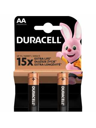 Батарейки Duracell LR6/MN1500 (AA, 2 шт)