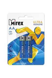 Батарейки Mirex Ultra Alkaline (AA, 2 шт)
