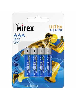 Батарейки Mirex Ultra Alkaline (AAA, 4 шт)