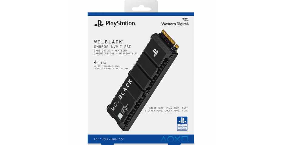 Твердотельный накопитель WD_Black SN850P (4TB) для PS5