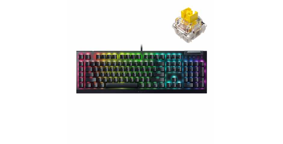 Клавиатура Razer BlackWidow V4 X (Yellow Switch) Black