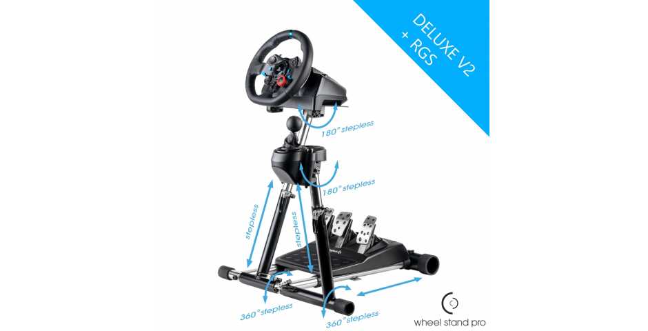 Подставка для руля Wheel Stand Pro Deluxe V2 (Logitech G29/G920/G27/G25) + RGS