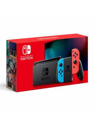 Nintendo Switch 2019 (неоновый красный/неоновый синий)