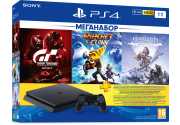 Sony PlayStation 4 Slim 1TB + Gran Turismo Sport + Ratchet & Clank + Horizon: Zero Dawn + PS Plus