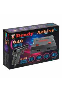 Dendy Achive + 640 игр + пистолет (черная)