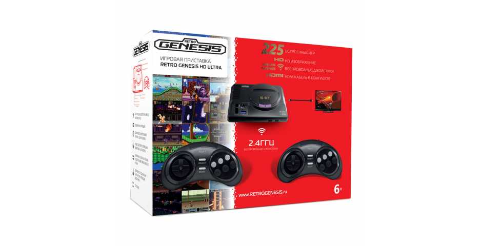 Retro Genesis HD Ultra + 225 игр