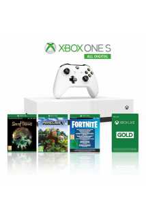 Xbox One S 1TB All-Digital Edition + Minecraft + Sea of Thieves + Fortnite