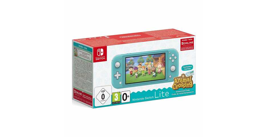 Nintendo Switch Lite (бирюзовый) + Animal Crossing: New Horizons