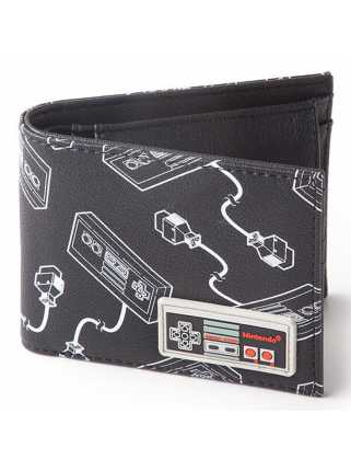 Кошелек NES: Controller AOP Bifold Wallet With Rubber Patch