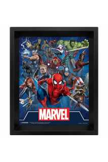 Постер 3D Marvel (Cinematic Icons)