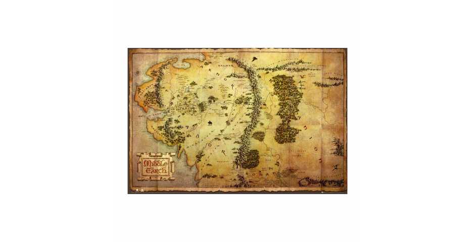 Постер The Hobbit (Journey Map)