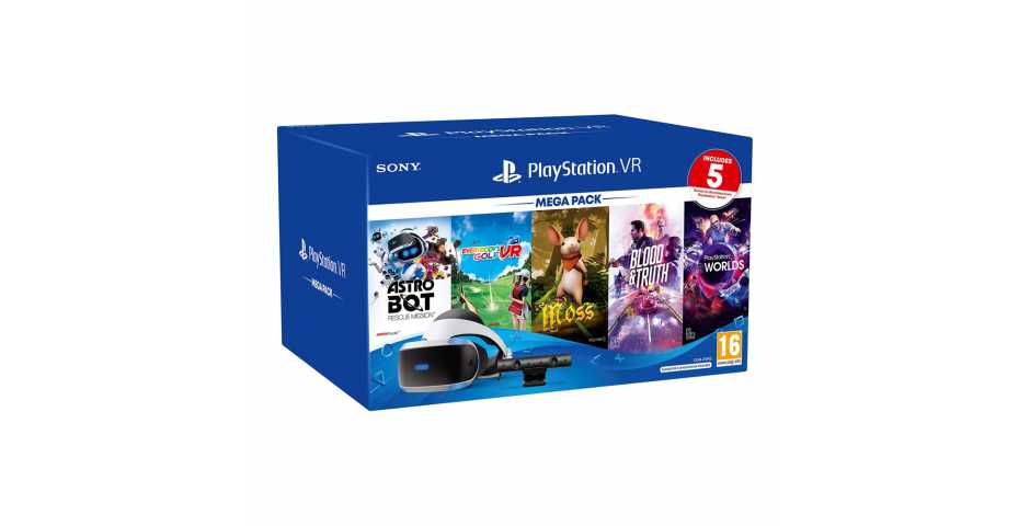 Sony PlayStation VR Mega Pack 2020 (шлем, камера и 5 игр) (CUH-ZVR2)