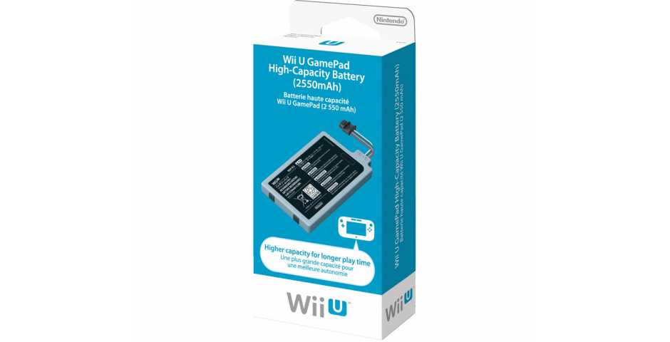 Аккумулятор повышенной емкости для Nintendo WiiU