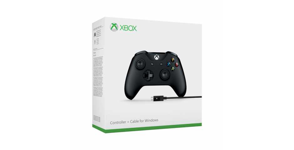 Геймпад Xbox One S (Black) + кабель для Windows