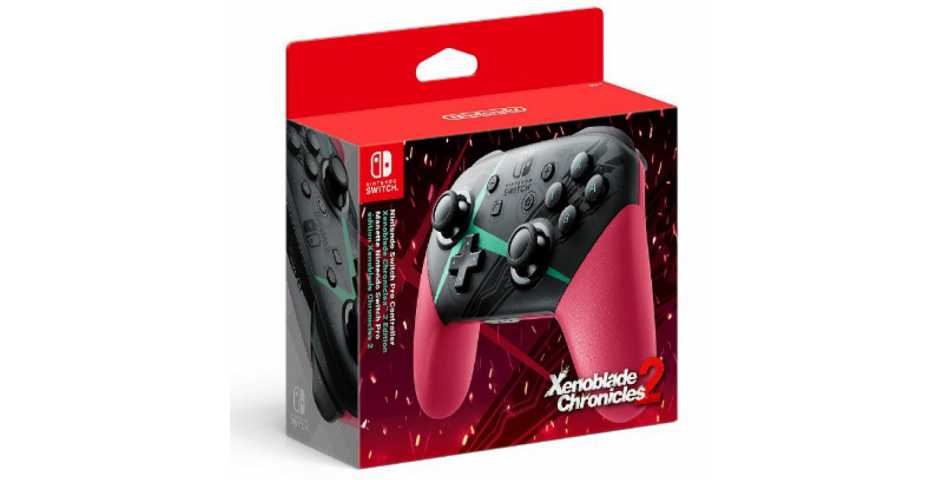 Контроллер Nintendo Switch Pro Controller в стиле Xenoblade Chronicles 2