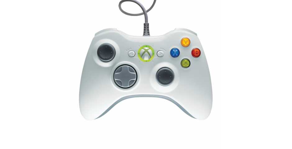 Геймпад Xbox 360 & Windows проводной (белый)