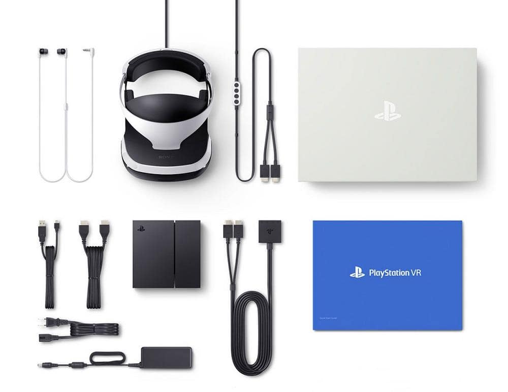Комплектация PlayStation VR.