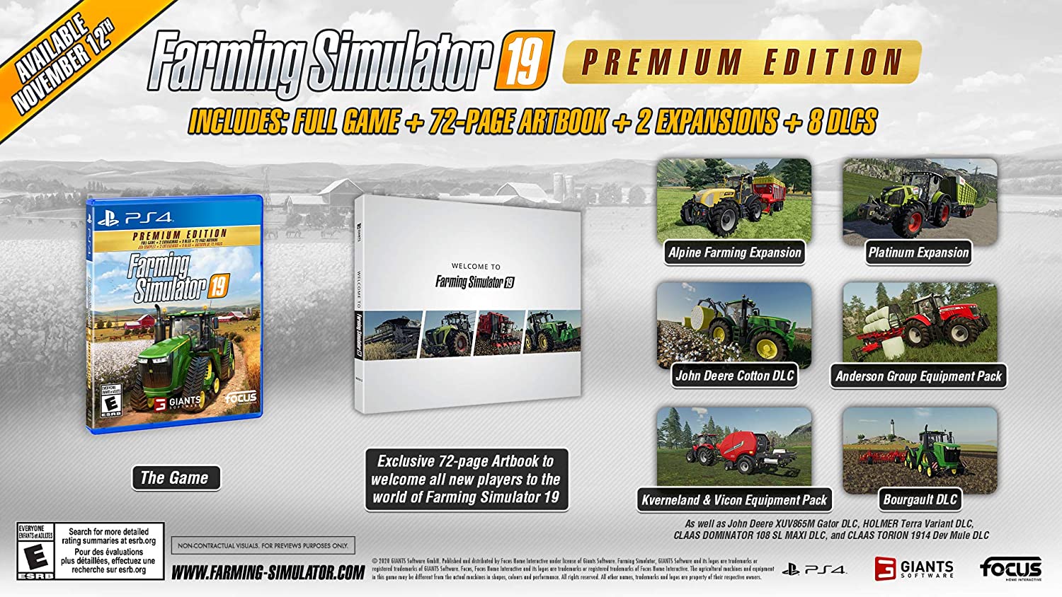 Farming Simulator 19 - Premium Edition [PS4] - купить в Минске, цены