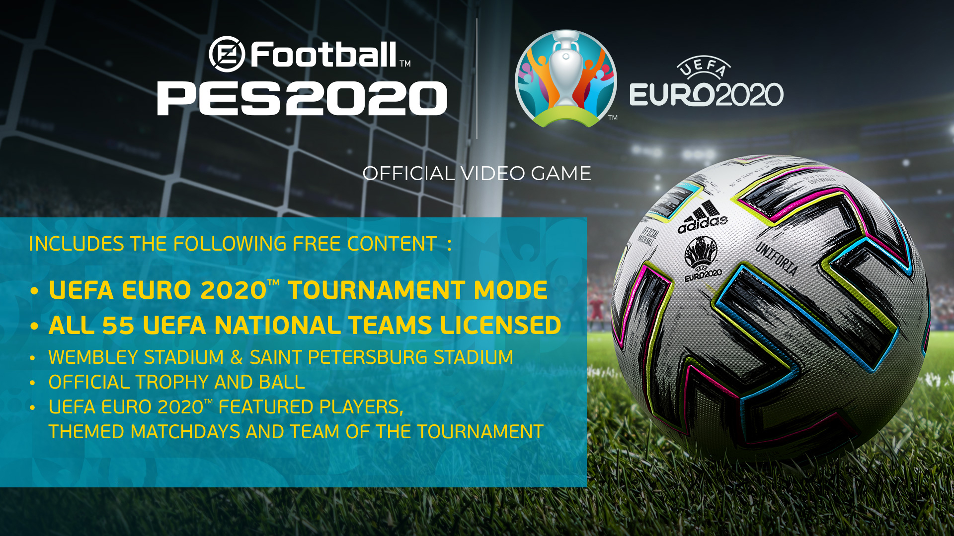 eFootball PES 2020: UEFA EURO 2020 [PS4] - купить в Минске, цены